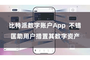 比特派数字账户App  不错匡助用户措置其数字资产
